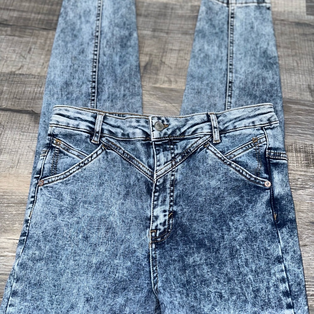 We The Free Acid Wash Skinny Jeans